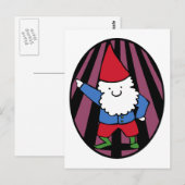 Disco Gnome Night Fever Briefkaart (Voorkant / Achterkant)