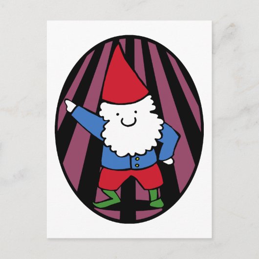 Disco Gnome Night Fever Briefkaart (Voorkant)