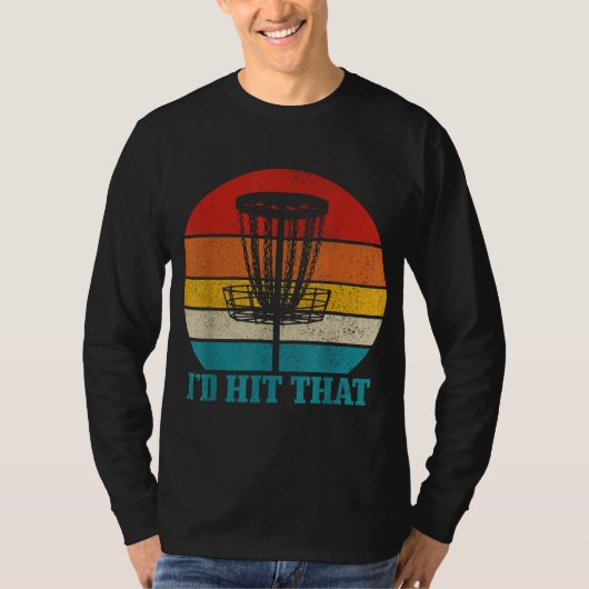 Disco Golf zou ik die grappige diskgolfing ophang T-shirt (Voorkant)