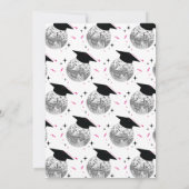 Disco Graduation Party Kaart (Achterkant)