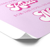 Disco Groove Hoeveel Kisses Vrijgezellenfeest spel Poster (Hoek)