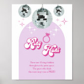 Disco Groove Ring Hunt Vrijgezellenfeest spel Poster (Voorkant)