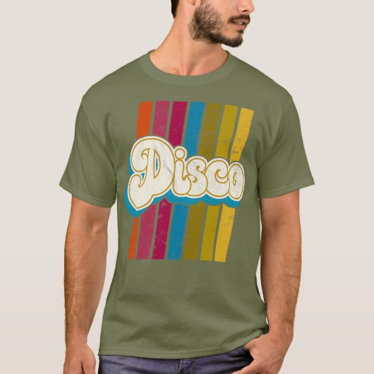Disco Groovy  70's T-shirt (Voorkant)