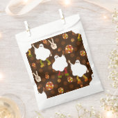 Disco Halloween Afrikaanse Ghost Brown Bedankzakje (Geknipt)