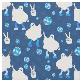 Disco Halloween Afrikaanse spook blauw Stof