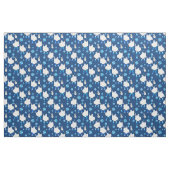 Disco Halloween Afrikaanse spook blauw Stof (Fat Quarter)