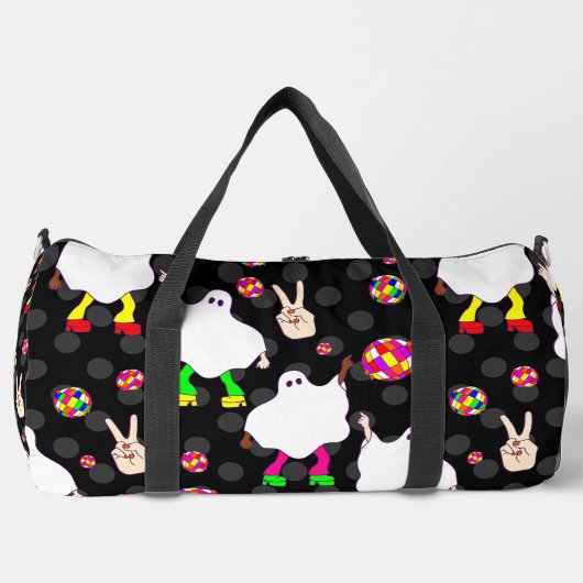 Disco Halloween Afrikaanse spook zwart Plunjezak (Voorkant)