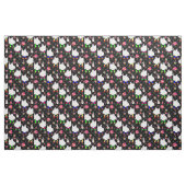 Disco Halloween Afrikaanse spook zwart Stof (Fat Quarter)