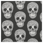 Disco Halloween Spiegel Ball Skull Stof (Swatch)