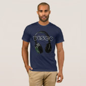 Disco Headphone 70's Music Entertainment Retro T-shirt (Voorkant volledig)
