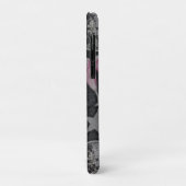 Disco Hearts Minimal Phone Case – Sleek Glam Style (Achterkant/links)