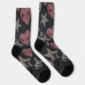 Disco Hearts Socks – Cute Glam Gift for Her Sokken (Rechts)