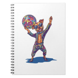 Disco-hond Delight � Grappige 70s Feest Puppy Notitieboek