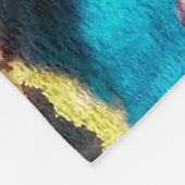 Disco Ikat Pattern. Kleurrijke achtergrond. Fleece Deken (Hoek)