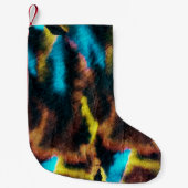 Disco Ikat Pattern. Kleurrijke achtergrond. Kleine Kerstsok (Voorkant)