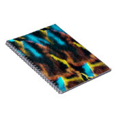 Disco Ikat Pattern. Kleurrijke achtergrond. Notitieboek (Rechterzijde)