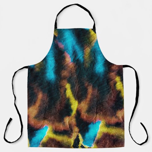 Disco Ikat Pattern. Kleurrijke achtergrond. Schort (Voorkant)