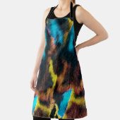 Disco Ikat Pattern. Kleurrijke achtergrond. Schort (Insitu)