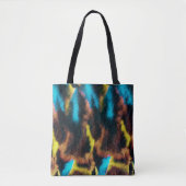 Disco Ikat Pattern. Kleurrijke achtergrond. Tote Bag (Voorkant)