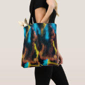 Disco Ikat Pattern. Kleurrijke achtergrond. Tote Bag (Dichtbij)