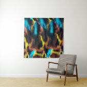 Disco Ikat Pattern. Kleurrijke achtergrond. Wandkleed (In situ)