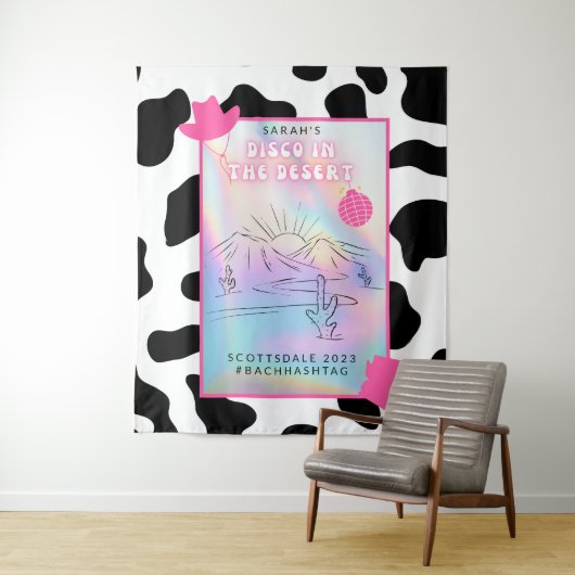 "Disco in de woestijn" Bach-feest achtergrond Wandkleed (In situ)