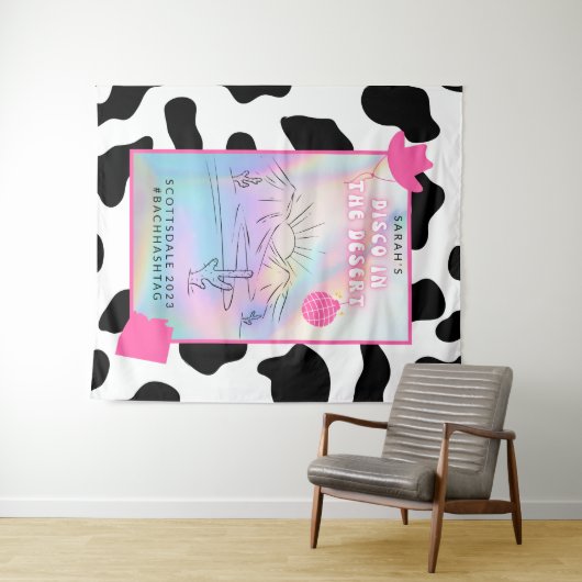 "Disco in de woestijn" Bach-feest achtergrond Wandkleed (In Situ (horizontaal))