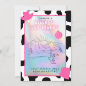 "Disco in de woestijn" Scottsdale Bach uitnodiging (Voorkant)