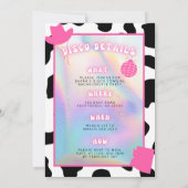 "Disco in de woestijn" Scottsdale Bach uitnodiging (Achterkant)