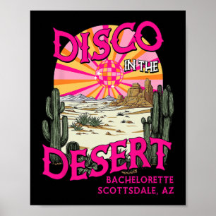 Disco in het woestijnteam Bride Scottsdale Bachelo Poster