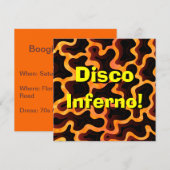Disco Inferno Uitnodiging (Voorkant / Achterkant)