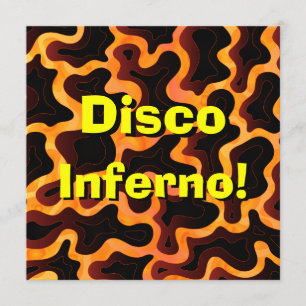 Disco Inferno Uitnodiging