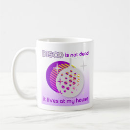 Disco is een paarse retro koffiemok