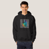 Disco is nooit gestorven Hoodie - Retro Groove lee (Voorkant volledig)