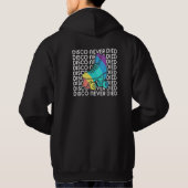 Disco is nooit gestorven Hoodie - Retro Groove lee (Achterkant)