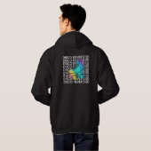 Disco is nooit gestorven Hoodie - Retro Groove lee (Achterkant volledig)