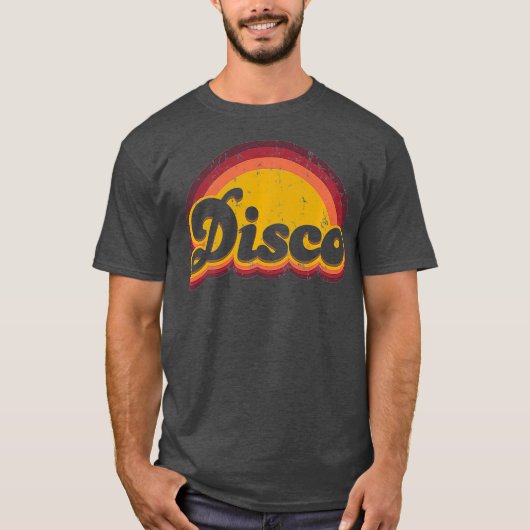 Disco jaren 70 Dance Hippie Design Premium T-shirt (Voorkant)