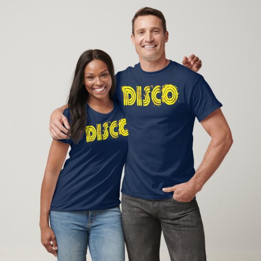 Disco jaren 70 Stijl Flashy Licht  Disco T-shirt (Unisex)