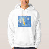 Disco Jazz Saxofoon Sparkling Spiegel Ballen Hoodie (Voorkant)