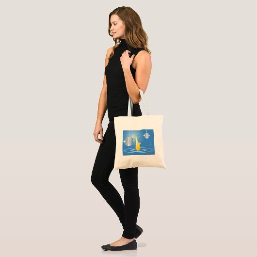 Disco Jazz Saxofoon Sparkling Spiegel Ballen Tote Bag