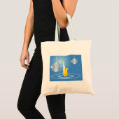 Disco Jazz Saxofoon Sparkling Spiegel Ballen Tote Bag