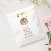 Disco juicht 10 jaar bruiloft Jubileum feest Bedankzakje (Gezegeld)