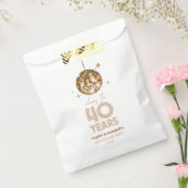 Disco juicht 40 jaar bruiloft Jubileum feest Bedankzakje (Gezegeld)