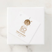 Disco juicht 50 jaar bruiloft Jubileum feest Bedankjes Labels (In situ)