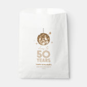 Disco juicht 50 jaar bruiloft Jubileum feest Bedankzakje (Voorkant)