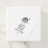 Disco juicht 60 jaar bruiloft Jubileum feest Bedankjes Labels (In situ)