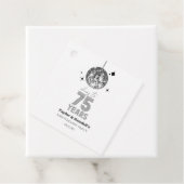 Disco juicht 75 jaar bruiloft Jubileum feest Bedankjes Labels (In situ)