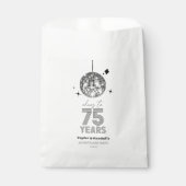 Disco juicht 75 jaar bruiloft Jubileum feest Bedankzakje (Voorkant)