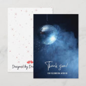 Disco-kaarten Bedankkaart (Voorkant / Achterkant)