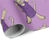 Disco Kat Cadeaupapier (Rol Hoek)